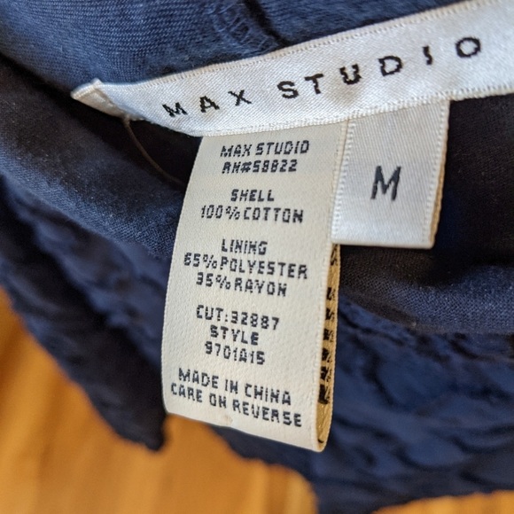 MAX STUDIO Skirt Floral Texture Chenille Skirt M - Picture 3 of 4